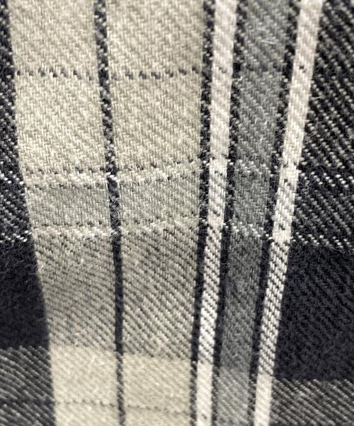 WAREHOUSE（ウエアハウス）WAREHOUSE (ウエアハウス) ネルシャツ FLANNEL SHIRT WITH CHINSTRAP（フランネル シャツ ウィズ チンストラップ） グレー サイズ:38の古着・服飾アイテム