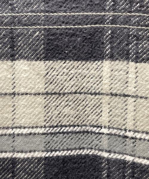 WAREHOUSE（ウエアハウス）WAREHOUSE (ウエアハウス) ネルシャツ FLANNEL SHIRT WITH CHINSTRAP（フランネル シャツ ウィズ チンストラップ） グレー サイズ:38の古着・服飾アイテム