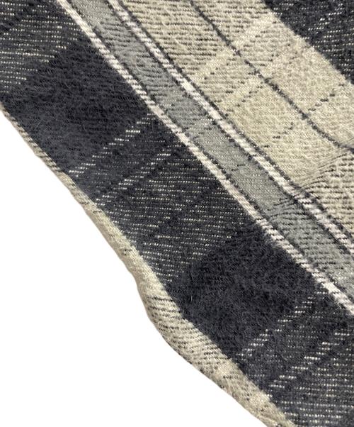 WAREHOUSE（ウエアハウス）WAREHOUSE (ウエアハウス) ネルシャツ FLANNEL SHIRT WITH CHINSTRAP（フランネル シャツ ウィズ チンストラップ） グレー サイズ:38の古着・服飾アイテム