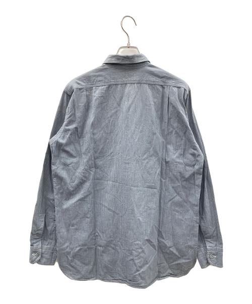 WAREHOUSE（ウエアハウス）WAREHOUSE (ウエアハウス) ワークシャツ Lot 3054 WIDE AWAKE STRIPE SHIRT（ロット 3054 ワイド アウェイク ストライプ シャツ） グレー サイズ:38の古着・服飾アイテム