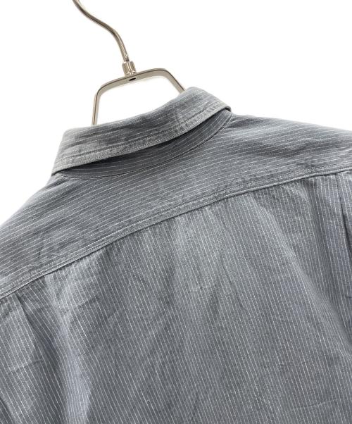 WAREHOUSE（ウエアハウス）WAREHOUSE (ウエアハウス) ワークシャツ Lot 3054 WIDE AWAKE STRIPE SHIRT（ロット 3054 ワイド アウェイク ストライプ シャツ） グレー サイズ:38の古着・服飾アイテム