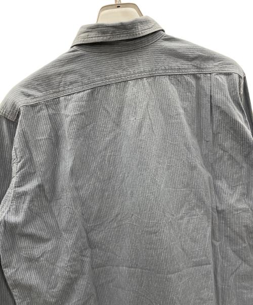 WAREHOUSE（ウエアハウス）WAREHOUSE (ウエアハウス) ワークシャツ Lot 3054 WIDE AWAKE STRIPE SHIRT（ロット 3054 ワイド アウェイク ストライプ シャツ） グレー サイズ:38の古着・服飾アイテム