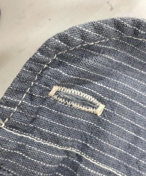 WAREHOUSE（ウエアハウス）WAREHOUSE (ウエアハウス) ワークシャツ Lot 3054 WIDE AWAKE STRIPE SHIRT（ロット 3054 ワイド アウェイク ストライプ シャツ） グレー サイズ:38の古着・服飾アイテム