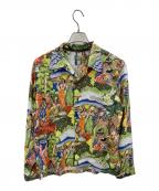 Sun Surf×KAMEHAMEHAサンサーフ×カメハメハ）の古着「アロハシャツ ORIGINAL MATSON MENU DESIGN by EUGENE SAVAGE（オリジナル マトソン メニュー デザイン バイ ユージン サベージ）」｜グリーン系
