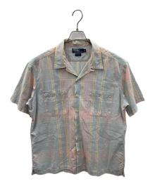 POLO RALPH LAUREN（ポロ・ラルフローレン）の古着「オープンカラーシャツ」｜スカイブルー系
