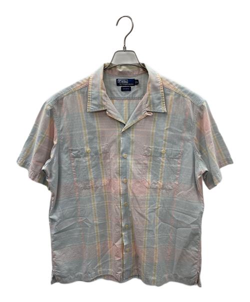 POLO RALPH LAUREN（ポロ・ラルフローレン）POLO RALPH LAUREN (ポロ・ラルフローレン) オープンカラーシャツ スカイブルー系 サイズ:Lの古着・服飾アイテム
