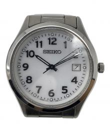 SEIKO（セイコー）の古着「腕時計 ソーラー充電 SSブレスレット」｜ホワイト