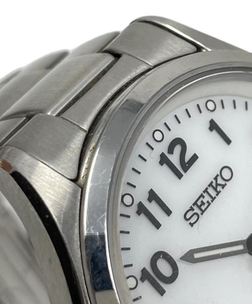 SEIKO（セイコー）SEIKO (セイコー) 腕時計 ソーラー充電 SSブレスレット ホワイト サイズ:実寸サイズにてご確認ください。の古着・服飾アイテム
