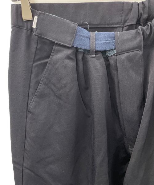 Graphpaper（グラフペーパー）Graphpaper (グラフペーパー) ワイドパンツ 17AW/Offscale Wool Cook Pant（オフスケール ウール クックパンツ） ブラック サイズ:Fの古着・服飾アイテム