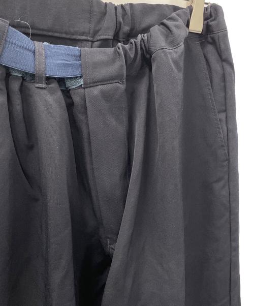 Graphpaper（グラフペーパー）Graphpaper (グラフペーパー) ワイドパンツ 17AW/Offscale Wool Cook Pant（オフスケール ウール クックパンツ） ブラック サイズ:Fの古着・服飾アイテム