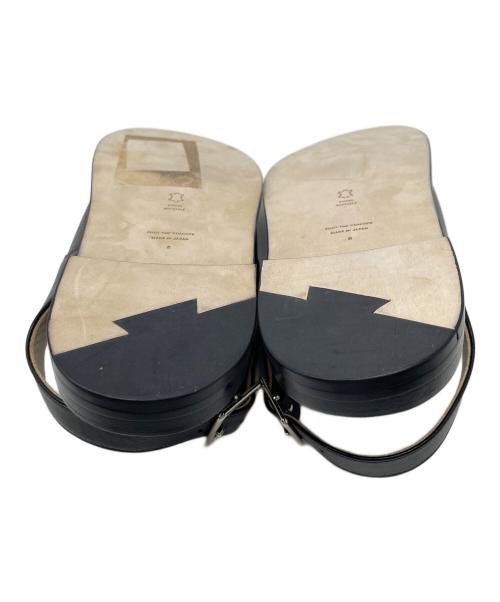 foot the coacher（フットザコーチャー）foot the coacher (フットザコーチャー) サンダル LACE UP SANDALS（レース アップ サンダル） ブラック サイズ:8の古着・服飾アイテム