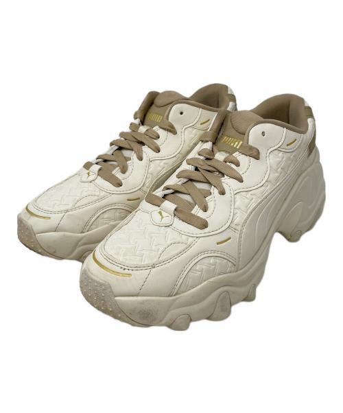 PUMA（プーマ）PUMA (プーマ) スニーカー Pulsar Wedge Wns Deboss（パルサー ウェッジ ウィメンズ デボス） アイボリー サイズ:25cmの古着・服飾アイテム