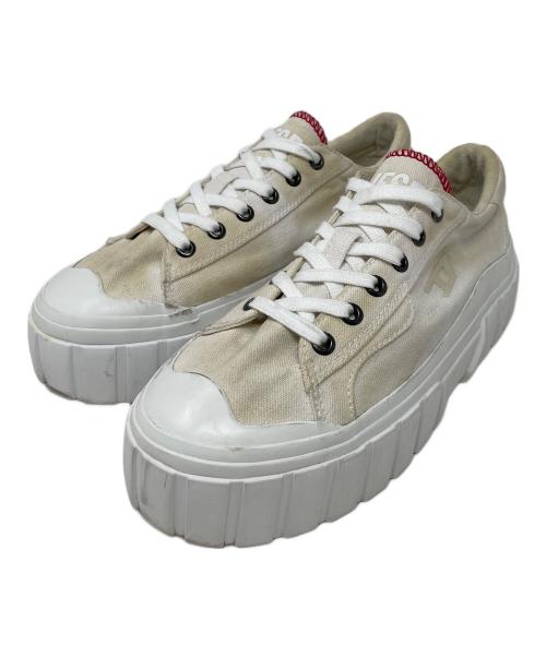 DIESEL（ディーゼル）DIESEL (ディーゼル) スニーカー S-HANAMI LOW W（エス ハナミ ロー W） ホワイト サイズ:24.5cmの古着・服飾アイテム