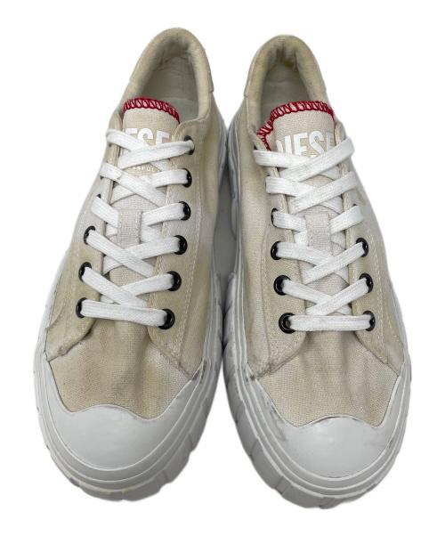 DIESEL（ディーゼル）DIESEL (ディーゼル) スニーカー S-HANAMI LOW W（エス ハナミ ロー W） ホワイト サイズ:24.5cmの古着・服飾アイテム