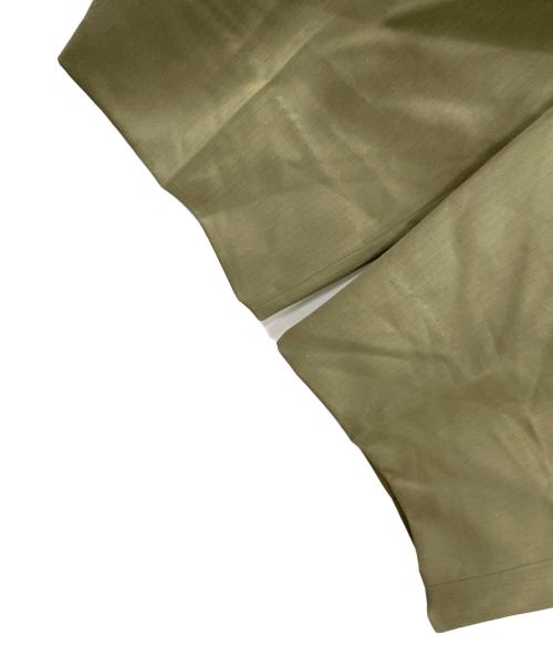 HAGGAR（ハガー）HAGGAR (ハガー) タックパンツ オリーブ サイズ:実寸サイズにてご確認下さい。の古着・服飾アイテム