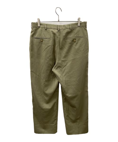 HAGGAR（ハガー）HAGGAR (ハガー) タックパンツ オリーブ サイズ:実寸サイズにてご確認下さい。の古着・服飾アイテム