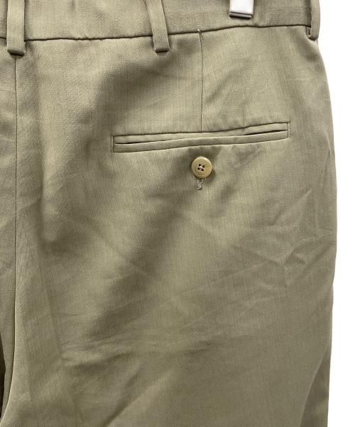 HAGGAR（ハガー）HAGGAR (ハガー) タックパンツ オリーブ サイズ:実寸サイズにてご確認下さい。の古着・服飾アイテム