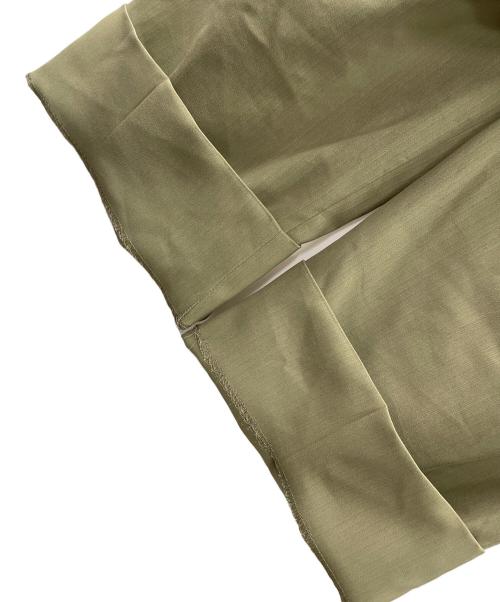 HAGGAR（ハガー）HAGGAR (ハガー) タックパンツ オリーブ サイズ:実寸サイズにてご確認下さい。の古着・服飾アイテム