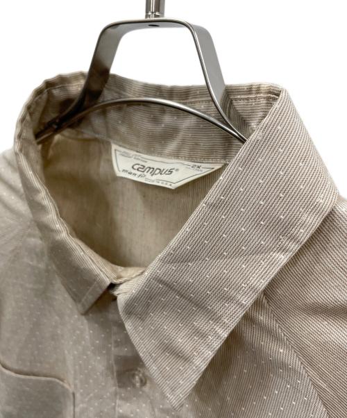 CAMPUS（キャンパス）CAMPUS (キャンパス) 長袖シャツ ライトブラウン サイズ:18-18 1/2の古着・服飾アイテム