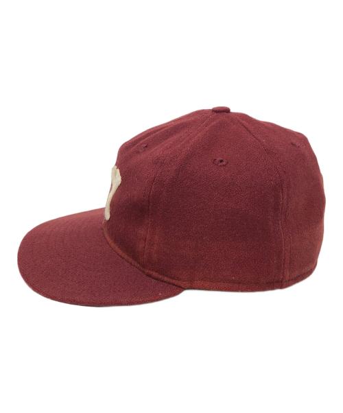 EBBETS FIELD FLANNELS（エベッツフィールドフランネルズ）EBBETS FIELD FLANNELS (エベッツフィールドフランネルズ) キャップ ボルドー サイズ:実寸サイズにてご確認ください。の古着・服飾アイテム