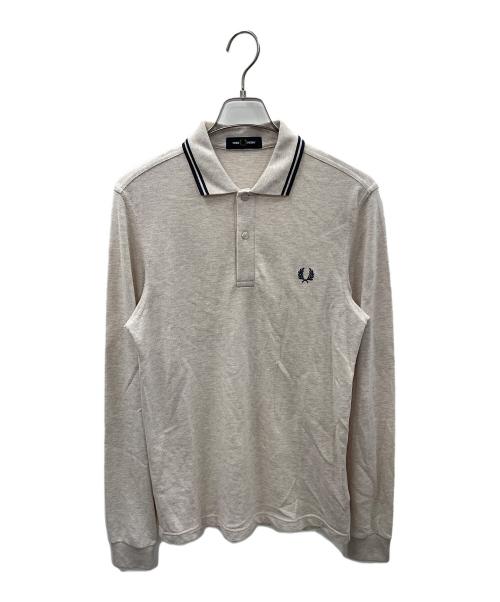 FRED PERRY（フレッドペリー）FRED PERRY (フレッドペリー) 長袖ポロシャツ アイボリー サイズ:Sの古着・服飾アイテム