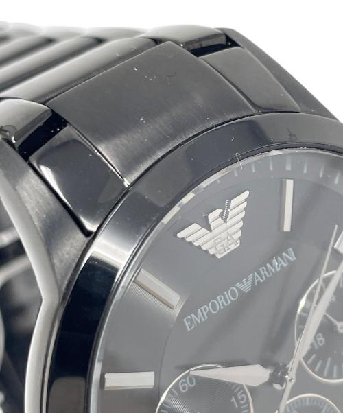 EMPORIO ARMANI（エンポリオ アルマーニ）EMPORIO ARMANI (エンポリオ アルマーニ) 腕時計 クロノグラフ クォーツ ブラック サイズ:実寸サイズにてご確認ください。の古着・服飾アイテム