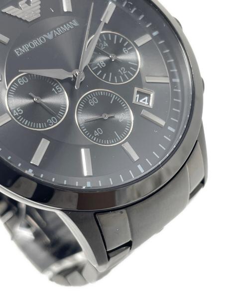 EMPORIO ARMANI（エンポリオ アルマーニ）EMPORIO ARMANI (エンポリオ アルマーニ) 腕時計 クロノグラフ クォーツ ブラック サイズ:実寸サイズにてご確認ください。の古着・服飾アイテム