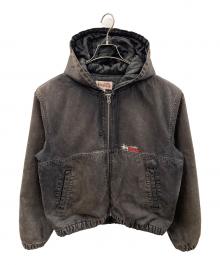 stussy（ステューシー）の古着「ワークジャケット Double Dye Work Jacket（ダブル ダイ ワーク ジャケット）」｜グレー