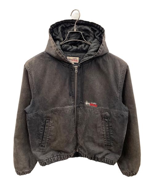 stussy（ステューシー）stussy (ステューシー) ワークジャケット Double Dye Work Jacket（ダブル ダイ ワーク ジャケット） グレー サイズ:Mの古着・服飾アイテム