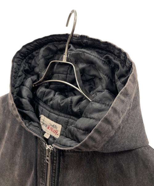 stussy（ステューシー）stussy (ステューシー) ワークジャケット Double Dye Work Jacket（ダブル ダイ ワーク ジャケット） グレー サイズ:Mの古着・服飾アイテム