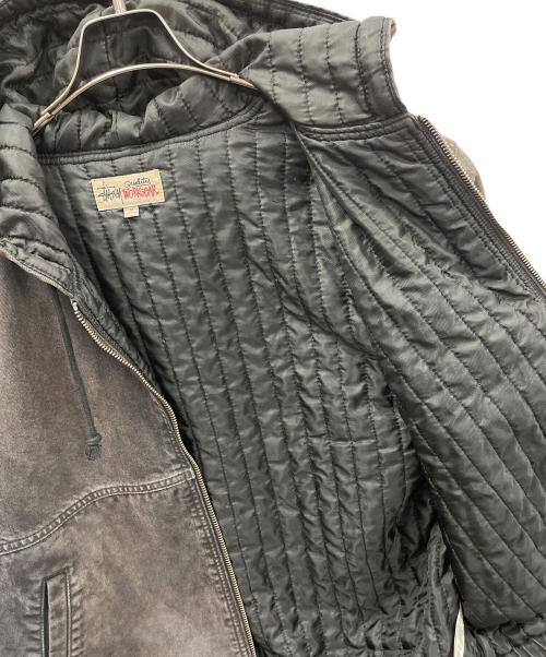 stussy（ステューシー）stussy (ステューシー) ワークジャケット Double Dye Work Jacket（ダブル ダイ ワーク ジャケット） グレー サイズ:Mの古着・服飾アイテム