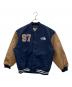 THE NORTH FACE（ザ ノース フェイス）の古着「スタジャン VARISTY HEAT JACKET（バーシティ ヒート ジャケット）」｜ネイビー×ブラウン