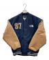 中古・古着 THE NORTH FACE (ザ ノース フェイス) スタジャン VARISTY HEAT JACKET（バーシティ ヒート ジャケット） ネイビー×ブラウン サイズ:M/95 未使用品：18000円