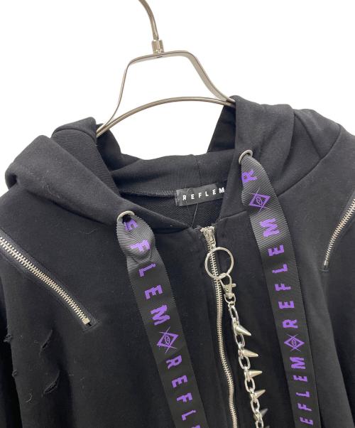 REFLEM（レフレム）REFLEM (レフレム) ジップパーカー ブラック サイズ:Free 未使用品の古着・服飾アイテム