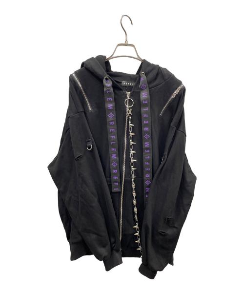 REFLEM（レフレム）REFLEM (レフレム) ジップパーカー ブラック サイズ:Free 未使用品の古着・服飾アイテム