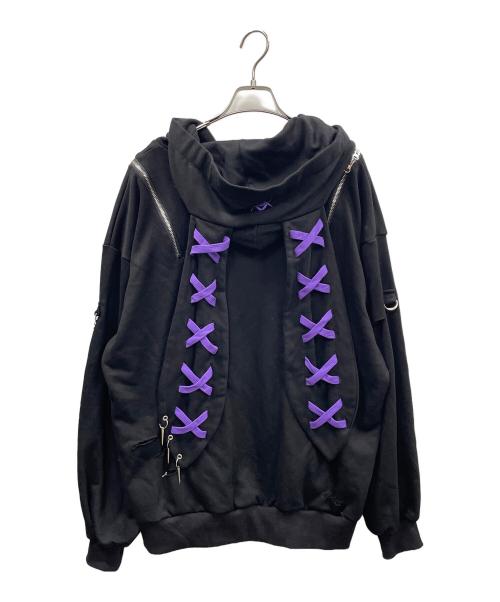REFLEM（レフレム）REFLEM (レフレム) ジップパーカー ブラック サイズ:Free 未使用品の古着・服飾アイテム