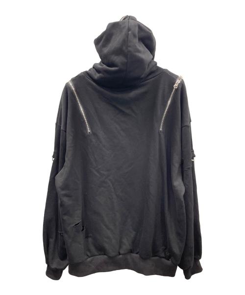 REFLEM（レフレム）REFLEM (レフレム) ジップパーカー ブラック サイズ:Free 未使用品の古着・服飾アイテム