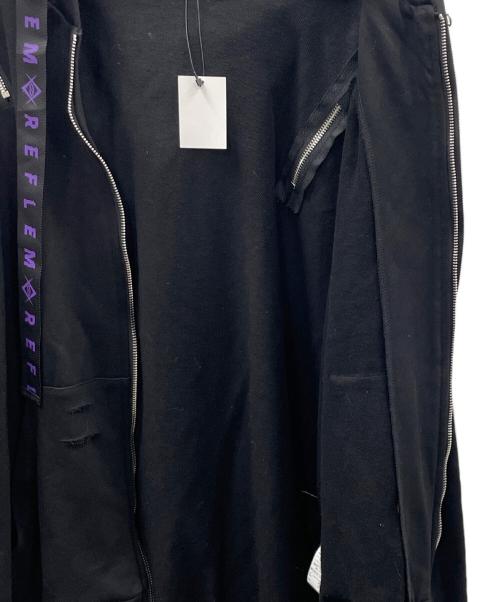 REFLEM（レフレム）REFLEM (レフレム) ジップパーカー ブラック サイズ:Free 未使用品の古着・服飾アイテム
