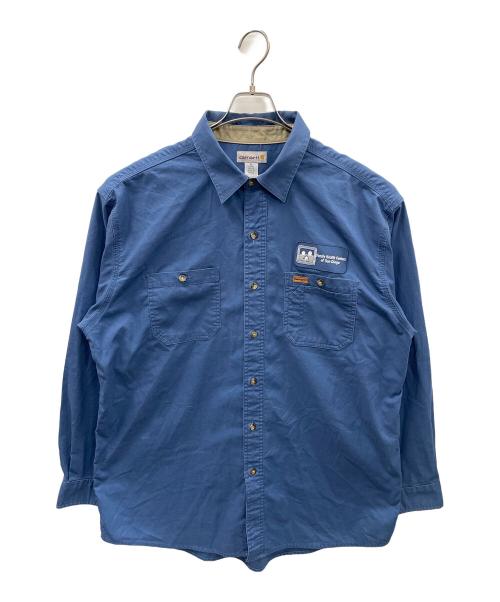 CarHartt（カーハート）CarHartt (カーハート) ワークシャツ ブルー サイズ:XLの古着・服飾アイテム