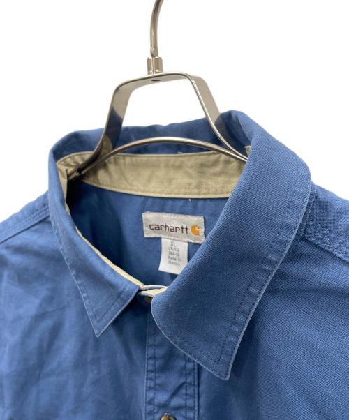 CarHartt（カーハート）CarHartt (カーハート) ワークシャツ ブルー サイズ:XLの古着・服飾アイテム