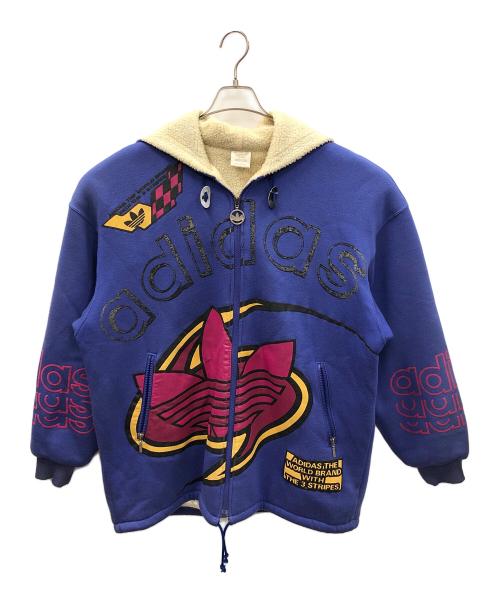 adidas（アディダス）adidas (アディダス) ジップパーカー ネイビー サイズ:Lの古着・服飾アイテム