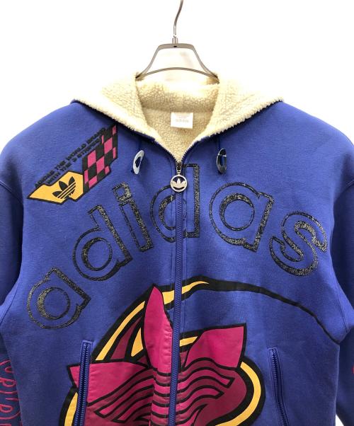 adidas（アディダス）adidas (アディダス) ジップパーカー ネイビー サイズ:Lの古着・服飾アイテム