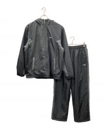 FILA（フィラ）の古着「セットアップ ウォームアップスーツ 裏起毛」｜ブラック×グレー