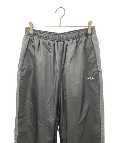 FILA（フィラ）FILA (フィラ) セットアップ ウォームアップスーツ 裏起毛 ブラック×グレー サイズ:Lの古着・服飾アイテム