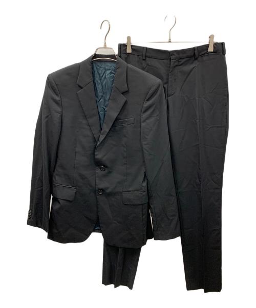 PRADA（プラダ）PRADA (プラダ) セットアップスーツ テーラードジャケット パンツ ブラック サイズ:46Rの古着・服飾アイテム