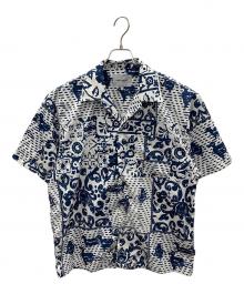 CarHartt（カーハート）の古着「半袖シャツ S/S Vestige Shirt（ショートスリーブ ヴェスティッジ シャツ）」｜ブルー×ホワイト