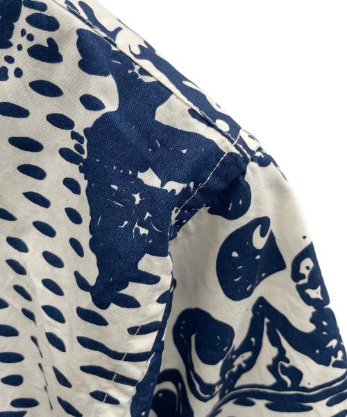 CarHartt（カーハート）CarHartt (カーハート) 半袖シャツ S/S Vestige Shirt（ショートスリーブ ヴェスティッジ シャツ） ブルー×ホワイト サイズ:Sの古着・服飾アイテム
