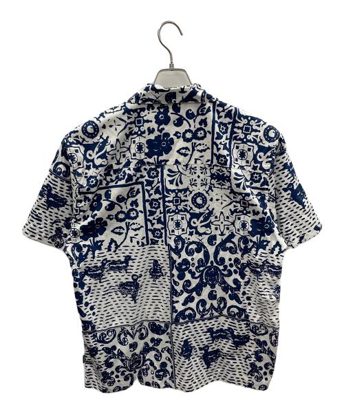 CarHartt（カーハート）CarHartt (カーハート) 半袖シャツ S/S Vestige Shirt（ショートスリーブ ヴェスティッジ シャツ） ブルー×ホワイト サイズ:Sの古着・服飾アイテム