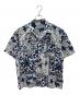 CarHartt（カーハート）の古着「半袖シャツ S/S Vestige Shirt（ショートスリーブ ヴェスティッジ シャツ）」｜ブルー×ホワイト