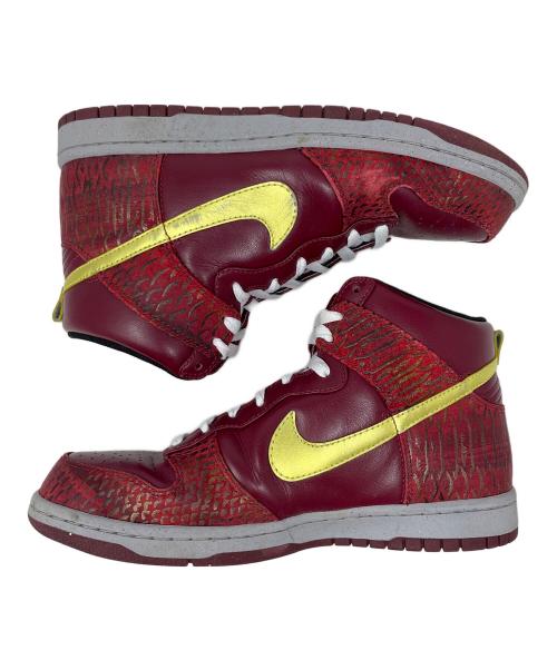 NIKE（ナイキ）NIKE (ナイキ) スニーカー DUNK HIGH PREMIUM（ダンク ハイ プレミアム） レッド サイズ:UK7の古着・服飾アイテム